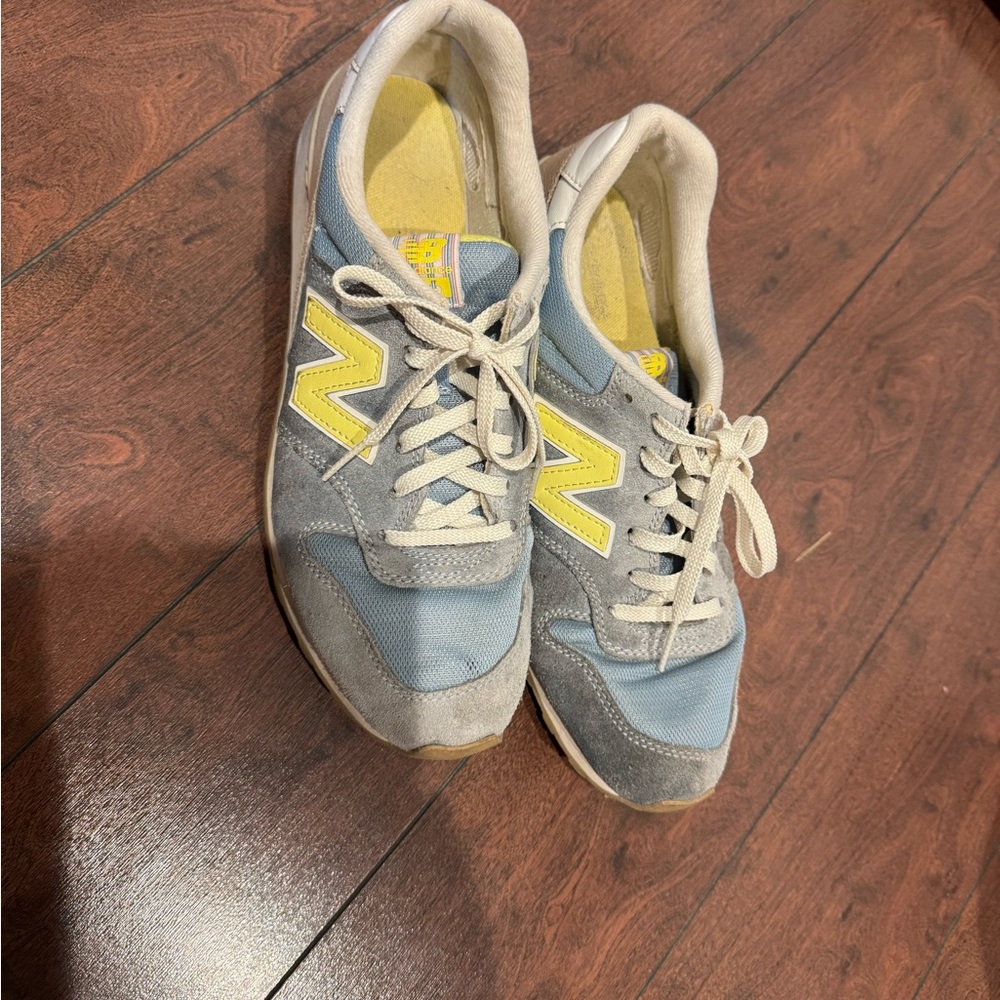 New Balance Light Blue and Yellow Shoes